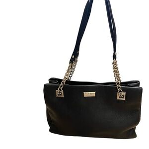 Vintage Kate Spade Black Leather Shoulder Bag